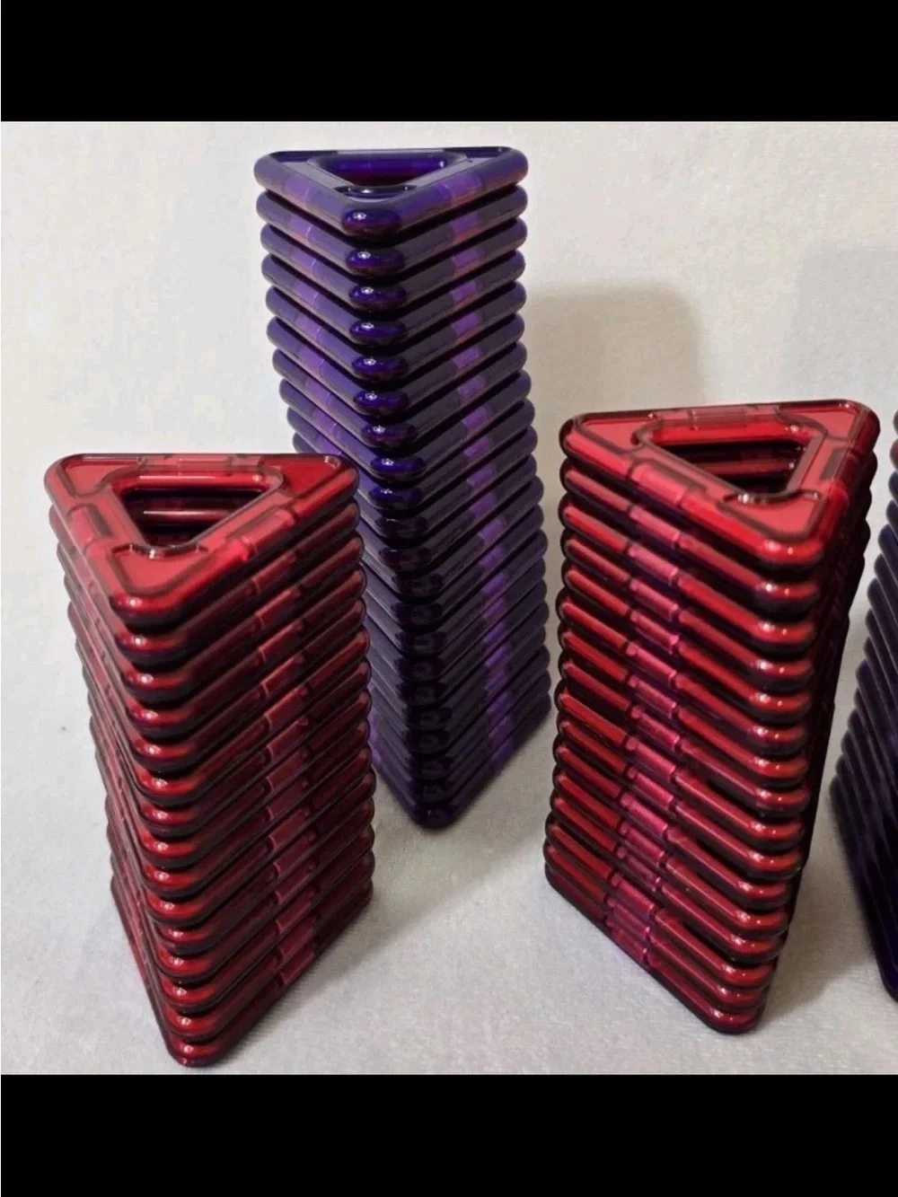 Mag XL Magnetic Building Set - Purple and Red